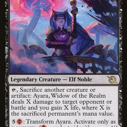 Ayara, Widow of the Realm // Ayara, Furnace Queen [March of the Machine]