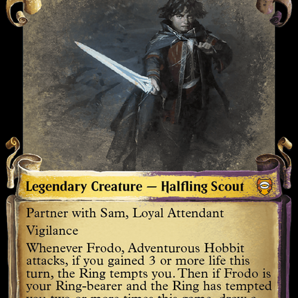 Frodo, Adventurous Hobbit (Showcase) [Tales of Middle-earth Commander]
