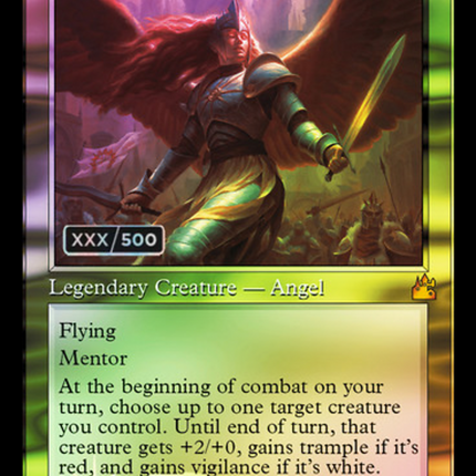 Aurelia, Exemplar of Justice (Retro) [Ravnica Remastered] Serialized Foil