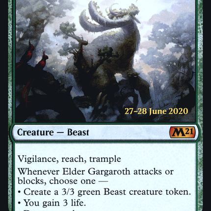 Elder Gargaroth [Core Set 2021 Promos] Prerelease Foil