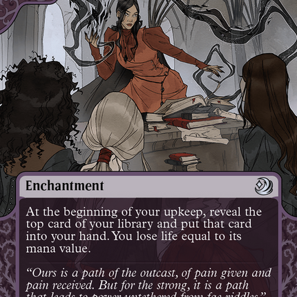 Dark Tutelage (Showcase) (Borderless) [Wilds of Eldraine: Enchanting Tales]