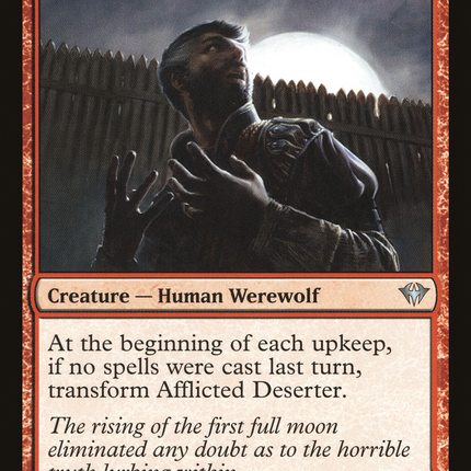 Afflicted Deserter // Werewolf Ransacker [Dark Ascension]