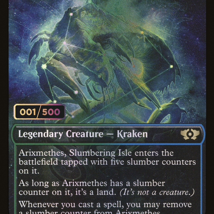 Arixmethes, Slumbering Isle (Showcase) [Multiverse Legends] Serialized Foil