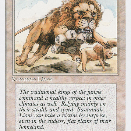Savannah Lions [Fourth Edition]