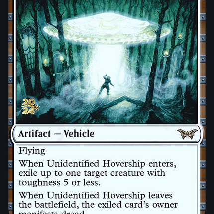 Unidentified Hovership [Duskmourn: House of Horror Promos] Prerelease Foil