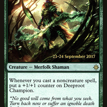 Deeproot Champion [Ixalan Promos] Prerelease Foil