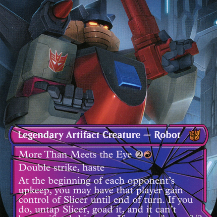 Slicer, Hired Muscle // Slicer, High-Speed Antagonist (Borderless) [Transformers]