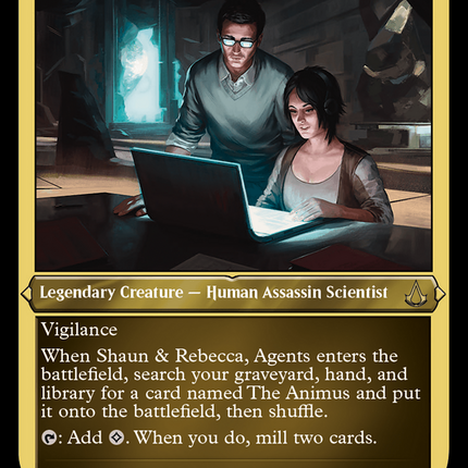 Shaun & Rebecca, Agents [Assassin's Creed] Etched Foil