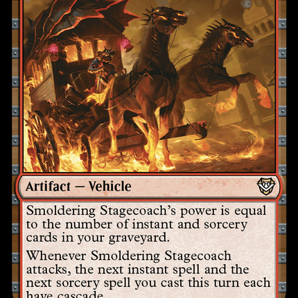 Smoldering Stagecoach [Outlaws of Thunder Junction Commander] Foil