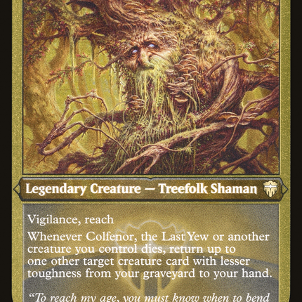Colfenor, the Last Yew [Commander Legends] Etched Foil