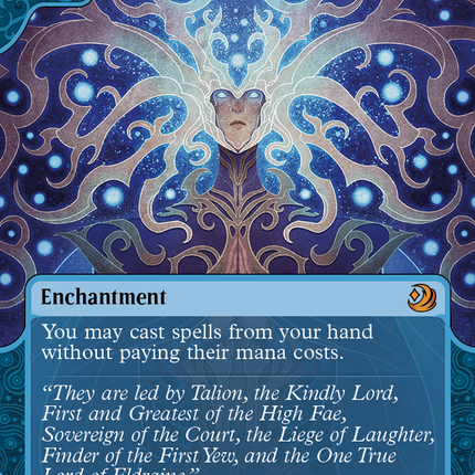 Omniscience (Showcase) (Borderless) [Wilds of Eldraine: Enchanting Tales]