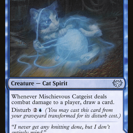 Mischievous Catgeist // Catlike Curiosity [Innistrad: Crimson Vow]