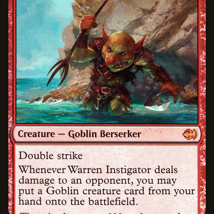 Warren Instigator [Duel Decks: Merfolk vs. Goblins] Foil