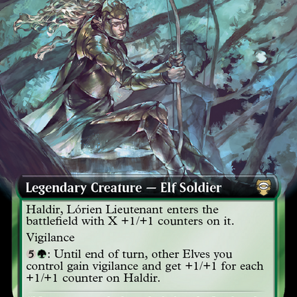 Haldir, Lórien Lieutenant (Extended Art) [Tales of Middle-earth Commander] Foil