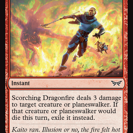 Scorching Dragonfire [Duskmourn: House of Horror] Foil