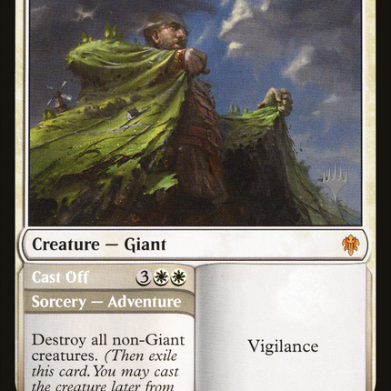Realm-Cloaked Giant // Cast Off [Throne of Eldraine Promos]