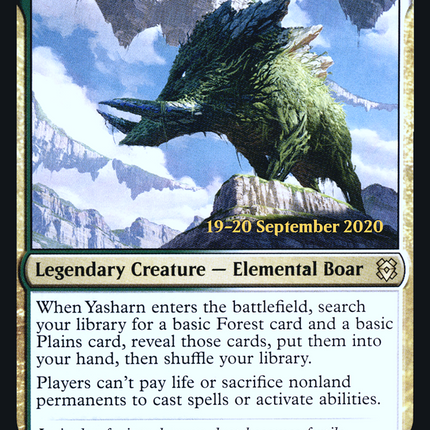 Yasharn, Implacable Earth [Zendikar Rising Promos] Prerelease Foil