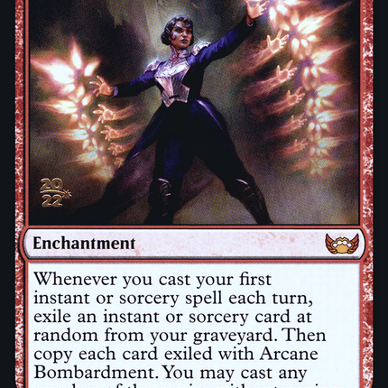 Arcane Bombardment [Streets of New Capenna Promos] Prerelease Foil