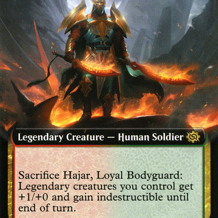 Hajar, Loyal Bodyguard (Extended Art) [The Brothers' War]