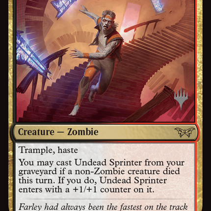 Undead Sprinter [Duskmourn: House of Horror Promos] Foil