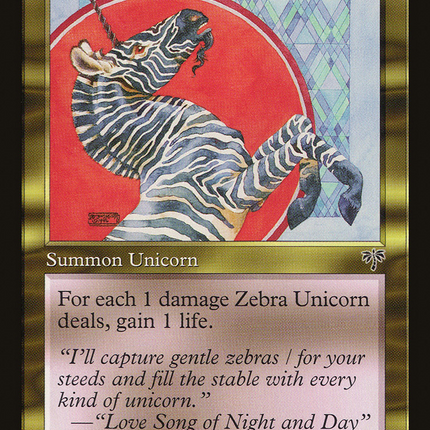 Zebra Unicorn [Mirage]