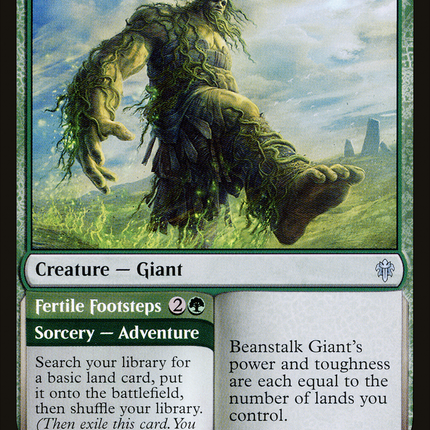 Beanstalk Giant // Fertile Footsteps [Throne of Eldraine]