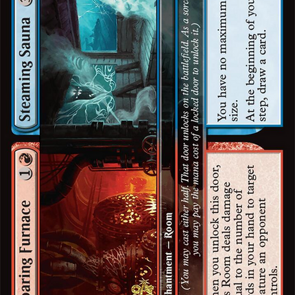 Roaring Furnace // Steaming Sauna [Duskmourn: House of Horror Promos] Prerelease Foil