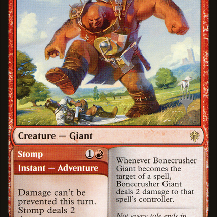 Bonecrusher Giant // Stomp [Throne of Eldraine Promos]