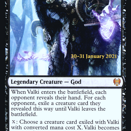 Valki, God of Lies // Tibalt, Cosmic Impostor [Kaldheim Promos] Prerelease Foil