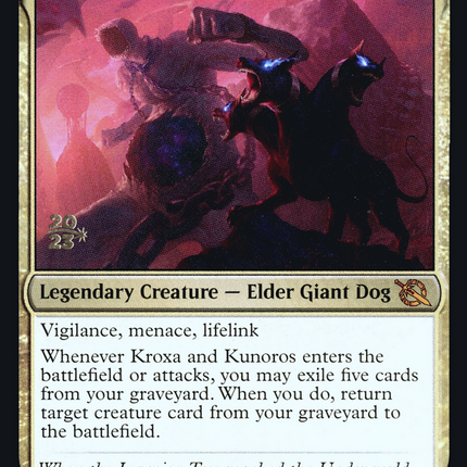 Kroxa and Kunoros [March of the Machine Promos] Prerelease Foil