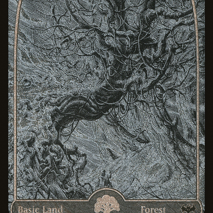 Forest (412) [Innistrad: Crimson Vow] Etched Foil