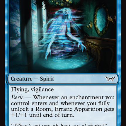 Erratic Apparition [Duskmourn: House of Horror] Foil