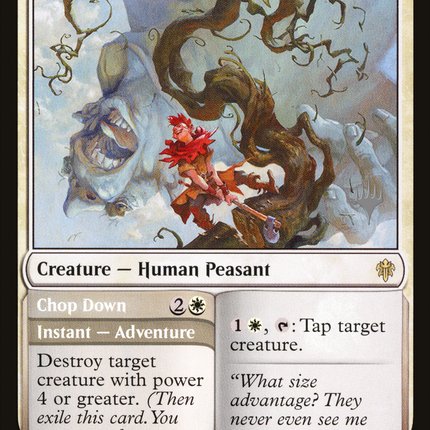 Giant Killer // Chop Down [Throne of Eldraine Promos]