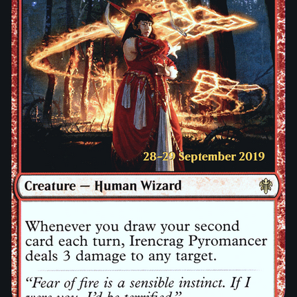 Irencrag Pyromancer [Throne of Eldraine Promos] Prerelease Foil