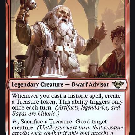 Glóin, Dwarf Emissary [Tales of Middle-earth Promos] Prerelease Foil