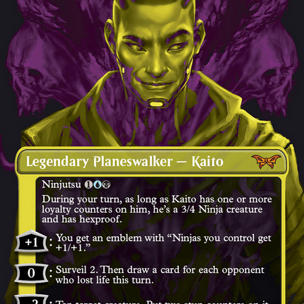 Kaito, Bane of Nightmares (Borderless) [Duskmourn: House of Horror] Foil