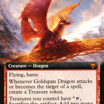 Goldspan Dragon (Extended Art) [Kaldheim]