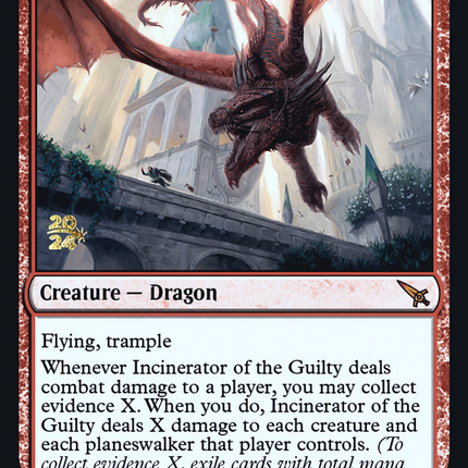 Incinerator of the Guilty [Murders at Karlov Manor Promos] Prerelease Foil