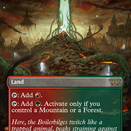 Thornspire Verge (Borderless) [Duskmourn: House of Horror] Foil