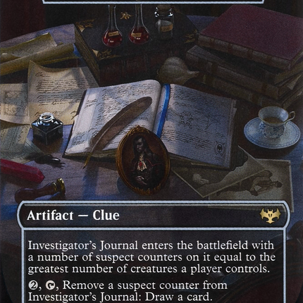 Investigator's Journal - Harker's Journal  (Showcase) (Borderless) [Innistrad: Crimson Vow]