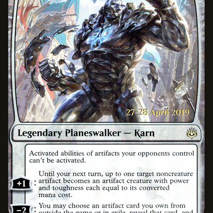 Karn, the Great Creator [War of the Spark Promos] Prerelease Foil