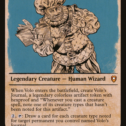 Volo, Itinerant Scholar (Showcase) [Commander Legends: Battle for Baldur's Gate]