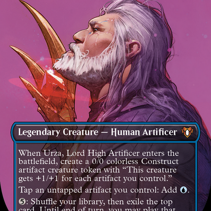 Urza, Lord High Artificer (Borderless) [Commander Masters]