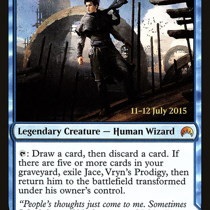 Jace, Vryn's Prodigy // Jace, Telepath Unbound [Magic Origins Promos] Prerelease Foil