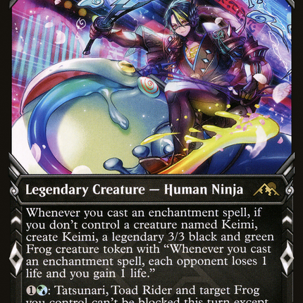 Tatsunari, Toad Rider (Showcase) [Kamigawa: Neon Dynasty]