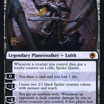 Lolth, Spider Queen [Adventures in the Forgotten Realms Promos] Prerelease Foil