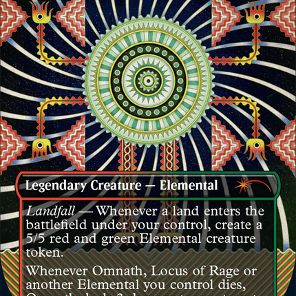 Omnath, Locus of Rage (Borderless) [Secret Lair Drop]