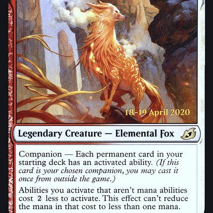 Zirda, the Dawnwaker (companion) [Ikoria: Lair of Behemoths Promos] Prerelease Foil