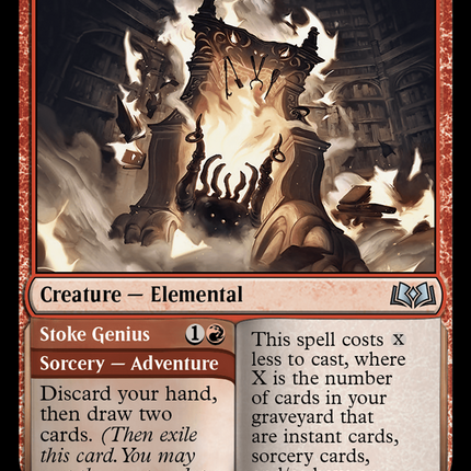 Hearth Elemental // Stoke Genius [Wilds of Eldraine]
