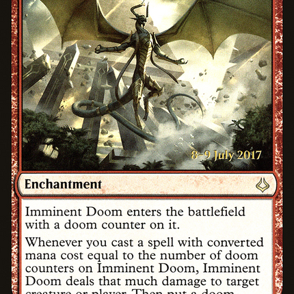 Imminent Doom [Hour of Devastation Promos] Prerelease Foil